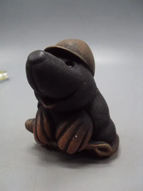 Фигура керамика статуэтка Европа крот шахтер в каске кротик высота 8,2 см №14183 Ціна