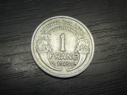 фото, 1 франк 1945 Франція