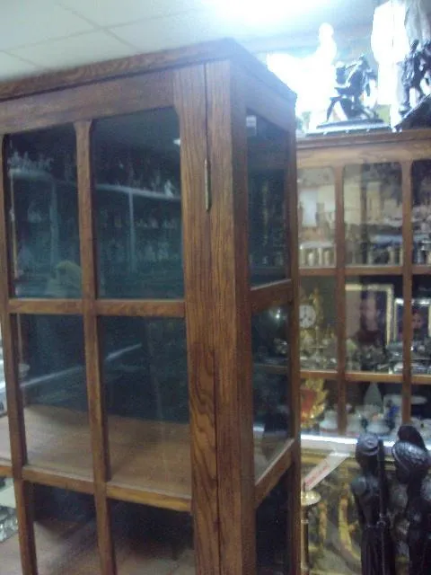 шкаф витрина винтажный дуб лот 6 шт №5470 З аукціону