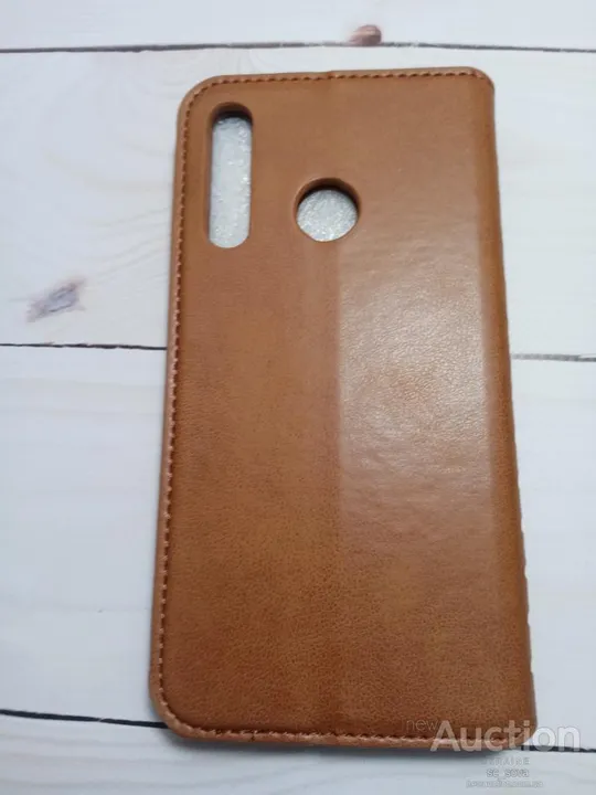 Чохол-книжка Leather Folio (high copy) для Huawei P Smart 2019 коричневий З аукціону