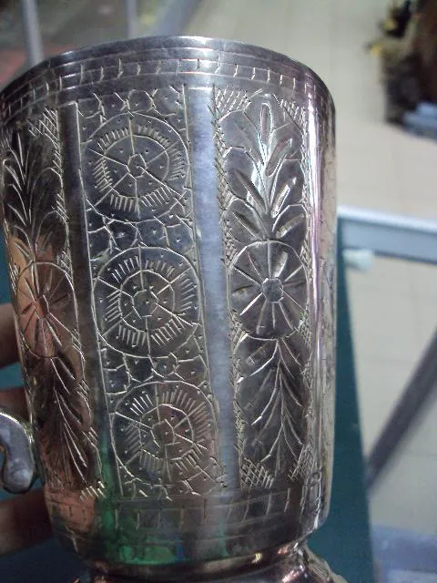 Кружка посеребрение люкс wc wazir chand З аукціону