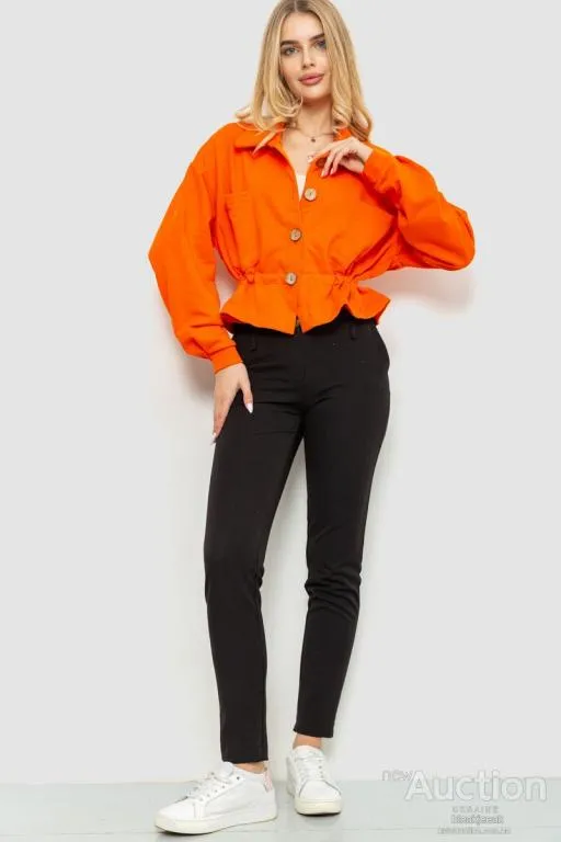 Купити Жакет женский двухнитка, цвет оранжевый, 115R0519