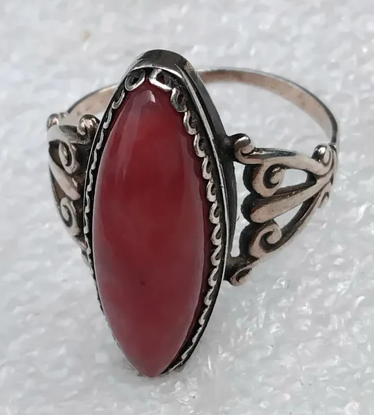 Купити Красивый серебряный перстень 875пр. (☝️Клеймо звезда,СССР!)