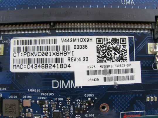 454-4 материнська плата  730803-001 6050A2560201 SR1ED   i5-4300U для HP ELITEBOOK  840 G1 оригінал Недорого