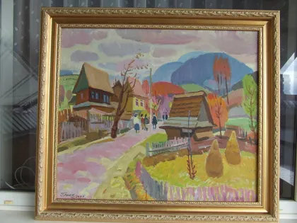 фото, Зас.худ.Урср. Глюк Г. 1912-1983 рр. роз. 69х80 см. п.о. 1977 р. закарпатська школа Ужгород