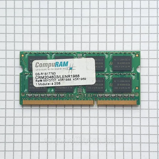 Купити Модуль пам&#039;яті Elixir 2GB 2Rx8 PC3-8500S (DDR3) M2N2G64CB8HC5N-BE для ноутбука