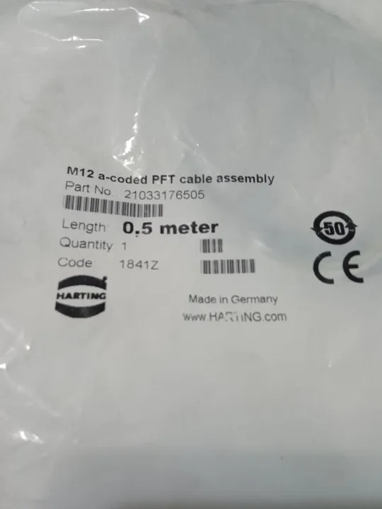 Купити Гніздо з кабелем M12 5P HARTING (21033176505) 0,5m