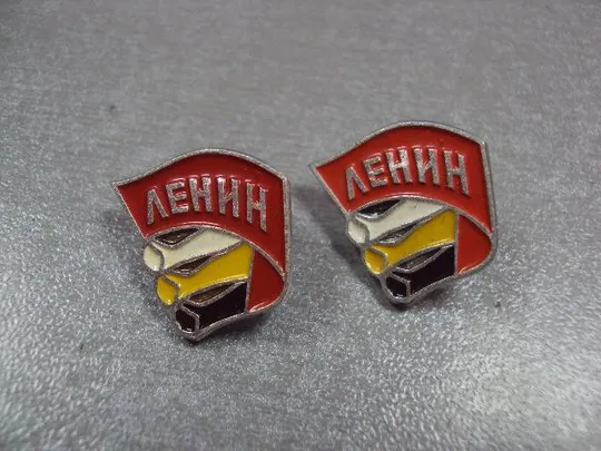 Купити знак ленин флаг лот 2 шт №1589