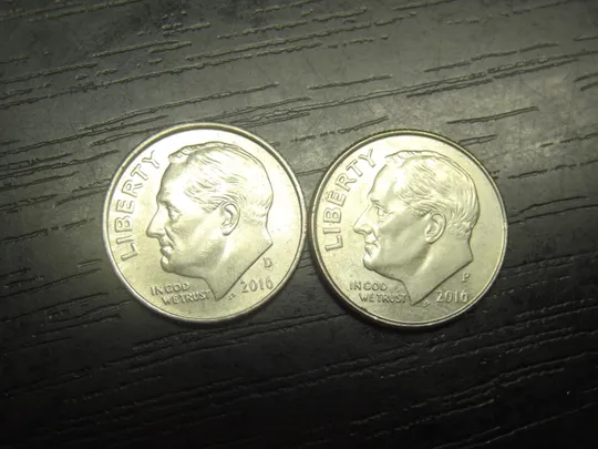 1 дайм 2016 США (два різновиди) Ціна