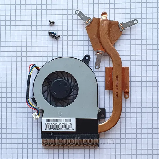 Кулер радіатор Asus Eee PC 1215T / 13NA-31A0101 13GOA311AM010-10 система охолодження оригінал з розборки Ціна