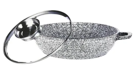 Сотейник с крышкой Zinberg ZM-7632-G 32 см серый Ціна