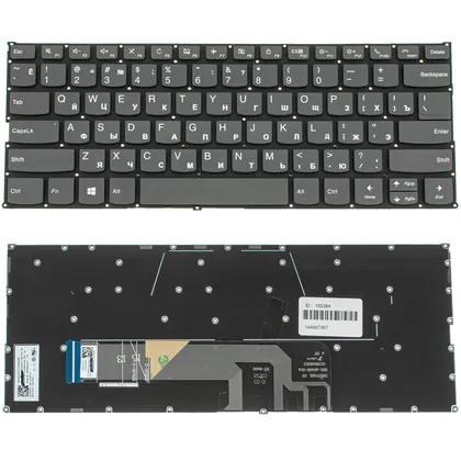 фото, Клавіатура для ноутбука LENOVO (Yoga 530-14ARR, 530-14IK ) rus, dark gray, без фрейма