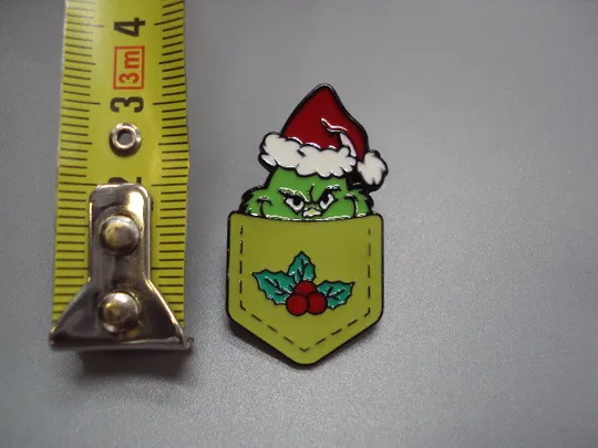 Значок пін мультфільм Грінч Ґрінч усміхається Як Ґрінч украв Різдво знак брошка №18480 Ціна