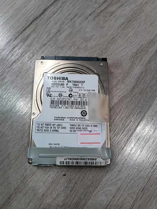 Жорсткий диск 2.5" Toshiba 750 GB Sata 2 Ціна