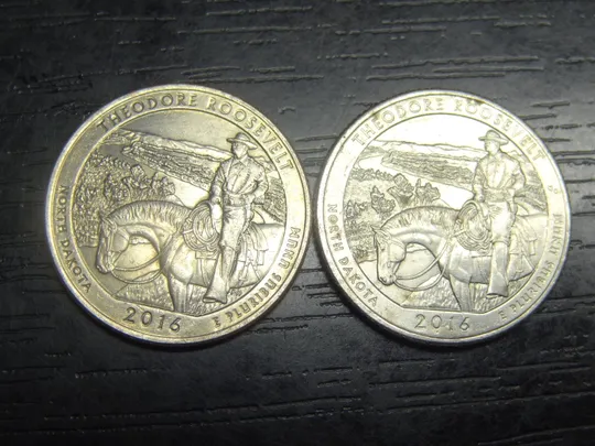 25 центів 2016 США Теодор Рузвельт (два різновиди) Ціна