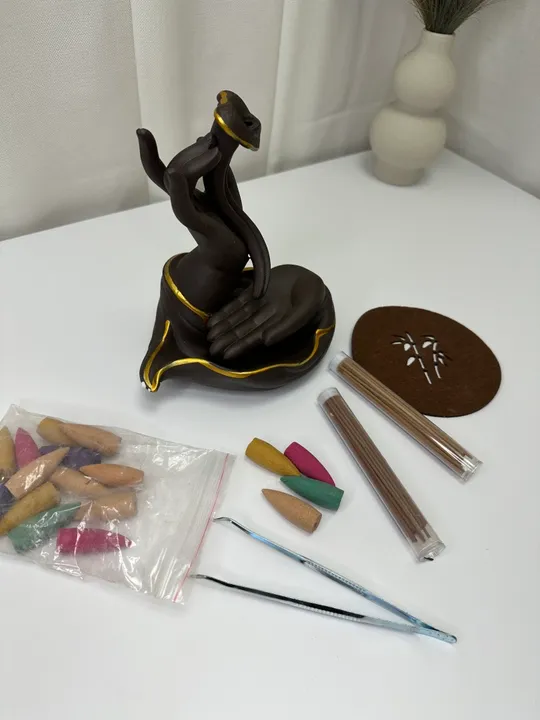 Курильниця з водоспадом зворотного потоку, 2 руки, з конусами і паличками(22) Ціна