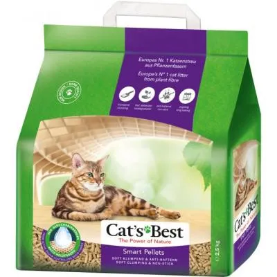 Наполнитель для туалета Cats Best Smart Pellets Древесный комкующий 2.5 кг (5 л) (4002973202135) Ціна