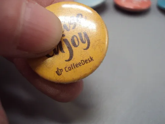 Знак круглый Kolobrzeg Колобжег Польша CoffeeDesk кофе лайк like лот 12 шт №17005 в Україні