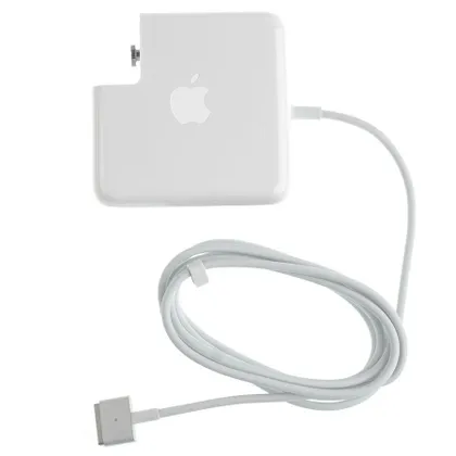 фото, Оригінальний блок живлення для ноутбука APPLE MagSafe2 16.5V, 3.65A, 60W, White (c евро-адаптером),Т-подібний роз'єм Magsafe2