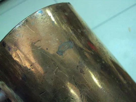 Кружка медь высота 12,5 см, диаметр 10,8 см (№525) №11394 Характеристики