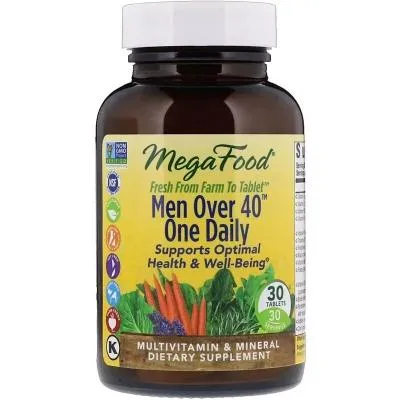 Мультивитамин MegaFood Мультивитамины для мужчин 40+, Men Over 40 One Daily, 30 та (MGF-10268) Ціна