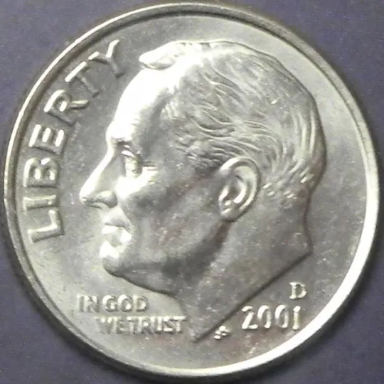 10 центів 2001 D США Ціна
