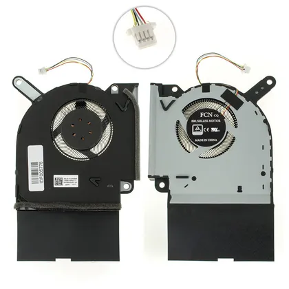 фото, Оригінальний вентилятор для ноутбука ASUS G531GU (GPU FAN), G531GD, G531GW, G531GV, 5V !!!, 4pin (Кулер)