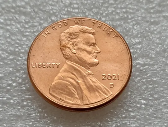 (8175 ря) 1 цент 2021 D США З аукціону