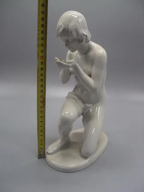 Фигура фарфор статуэтка Валлендорф Германия Wallendorf обнаженная девушка умывается ню 27,2см №14443 З аукціону