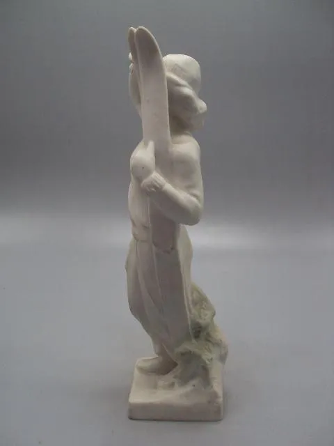 Фигура фарфор статуэтка Барановка лыжница спорт девушка с лыжами высота 23,5 см №14096 Інтернет-аукціон