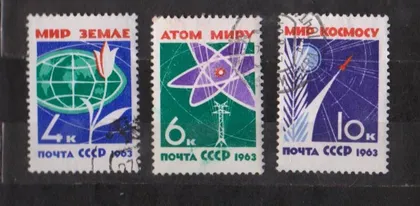 фото, ЗА МИР БЕЗ ОРУЖИЯ = СССР - СРСР = 1963 р. = гаш. &