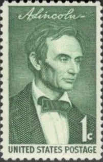 USA (США) 1959 г.  АВРААМ ЛИНКОЛЬН. Стоковые фото Марка премиум-класса. СОСТОЯНИЕ ИДЕАЛЬНОЕ С КЛЕЕМ. Ціна