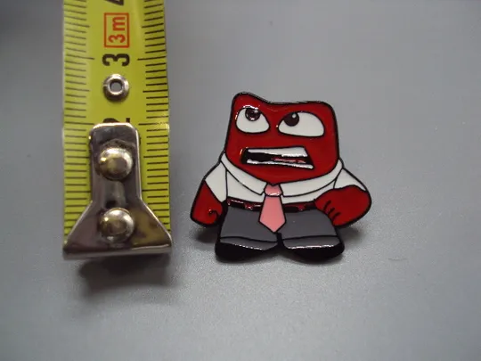 Купити Значок пін мультфільм Головоломка Думками навиворіт Inside Out Гнів знак брошка №18485