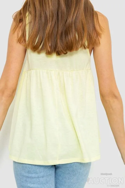 Майка женская с цветоным принтом, цвет желтый, 244R254 Продаж