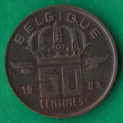 фото, 50 сантимів 1983 року Belgique [М]