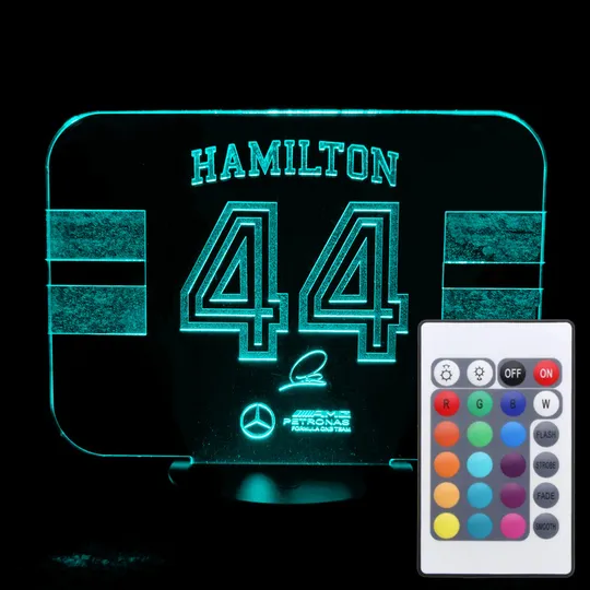 Акриловий світильник-нічник з пультом 16 кольорів Хемілтон 44 tty-n001316 Ціна