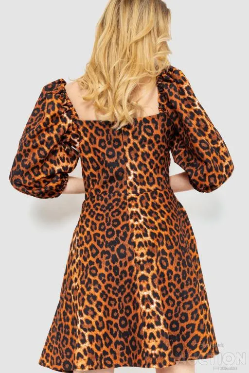 Платье с леопардовым принтом, цвет леопардовый, 172R989 Продаж