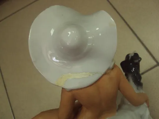 германия девушка пляжница ню сидит с киногой и собакой борзой под реставрацию №439п Характеристики