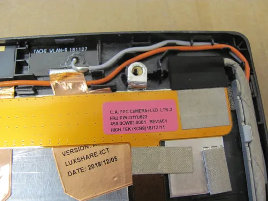 номер1038-3 кришка матриці 460.0CW0B.0001  01YU625 для Lenovo Thinkpad T580 P52S T570 P51S Кришка дисплея Тильна кришка Корпус матриці Верхня кришка matrix cover Top Case LCD Cover Rear Lid Back Cover Housing Cabinet оригінал Характеристики