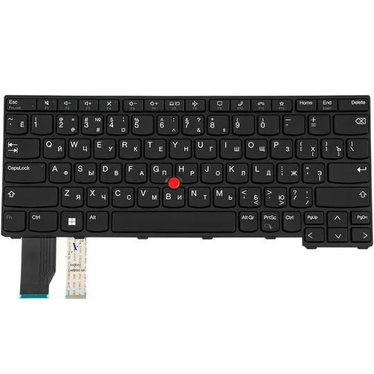 Купити Клавиатура для ноутбука LENOVO (ThinkPad: X13 Gen 2) rus, black, с джойстиком