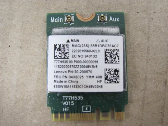 429-46 WI-FI адаптер 04X6025 RTL8723BE  для Lenovo FLEX 2-14  оригінал З аукціону