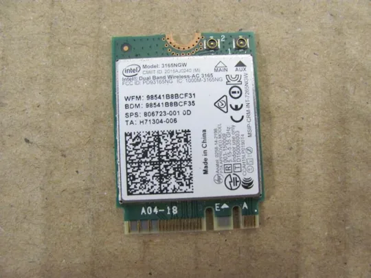 №359-6 WI-FI адаптер 3165NGW 806723-001 для ACER E5-773G оригінал Ціна