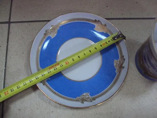 Чашка кружка и блюдце тарелка 30 лет победы авиация ЛФЗ фарфор лот (на чашке есть трещина) №10756 З аукціону