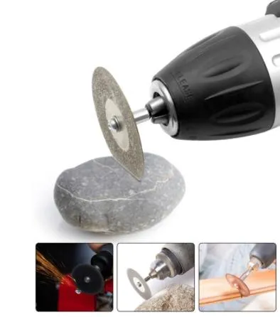 Диск отрезной алмазный D 60 мм с держателем. Для Dremel, бормашин, граверов. Де купити