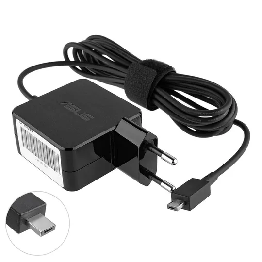 Купити Оригінальний блок живлення для ноутбука ASUS 19V, 33W, для ASUS Eee Book X205TA, F205TA, special USB connector, квадратний, black
