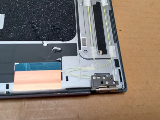 номер1056-1 кришка матриці 0MC6T9 з петлями для Dell  XPS17 XPS 17 9700 Precision 5750 Кришка дисплея Тильна кришка Корпус матриці Верхня кришка matrix cover Top Case LCD Cover Rear Lid Back Cover Housing Cabinet оригінал Інтернет-аукціон