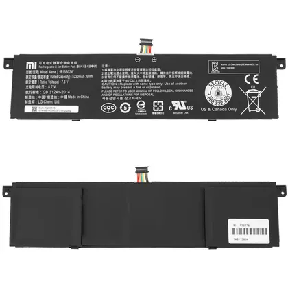 фото, Оригінальна батарея для ноутбука Xiaomi R13B02W (Mi Book Air 13.3") 7.6V 5320mAh 39Wh Black