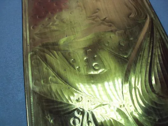 Чеканка картина портрет девушка медь размер 28,3 х 18,3 см №11718 Продаж