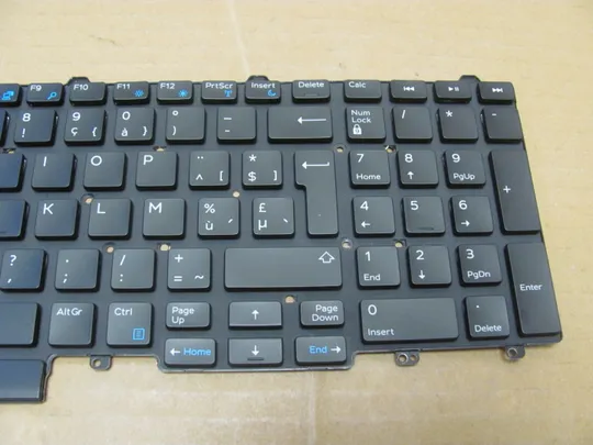 номер1000-5 клавіатура робоча 05PTC8  для Dell Precision 7510 7520 P53F 7710 7720 Latitude E5550 E5570 E5580 Precision 3510 3520 3530 оригінал Продаж