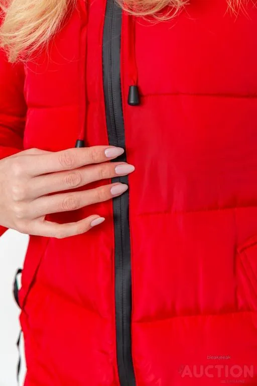 Куртка женская зимняя, цвет красный, 235R1616 Де купити